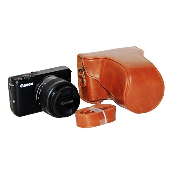 Leather case bag strap for Canon EOS M10 กระเป๋าหนัง